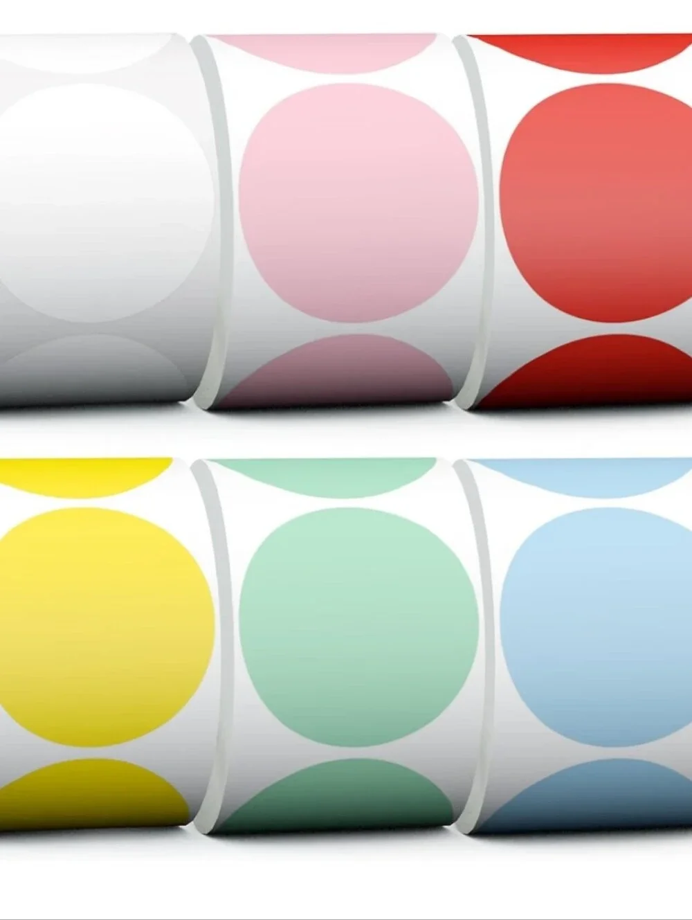 100ct ROLL, CUSTOM HAPPY NEW YEAR STICKERS
